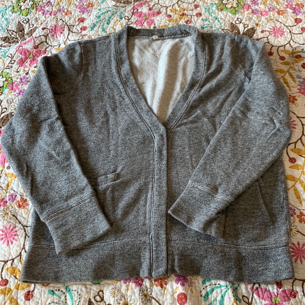 Cotton slouchy grandpa cardigan